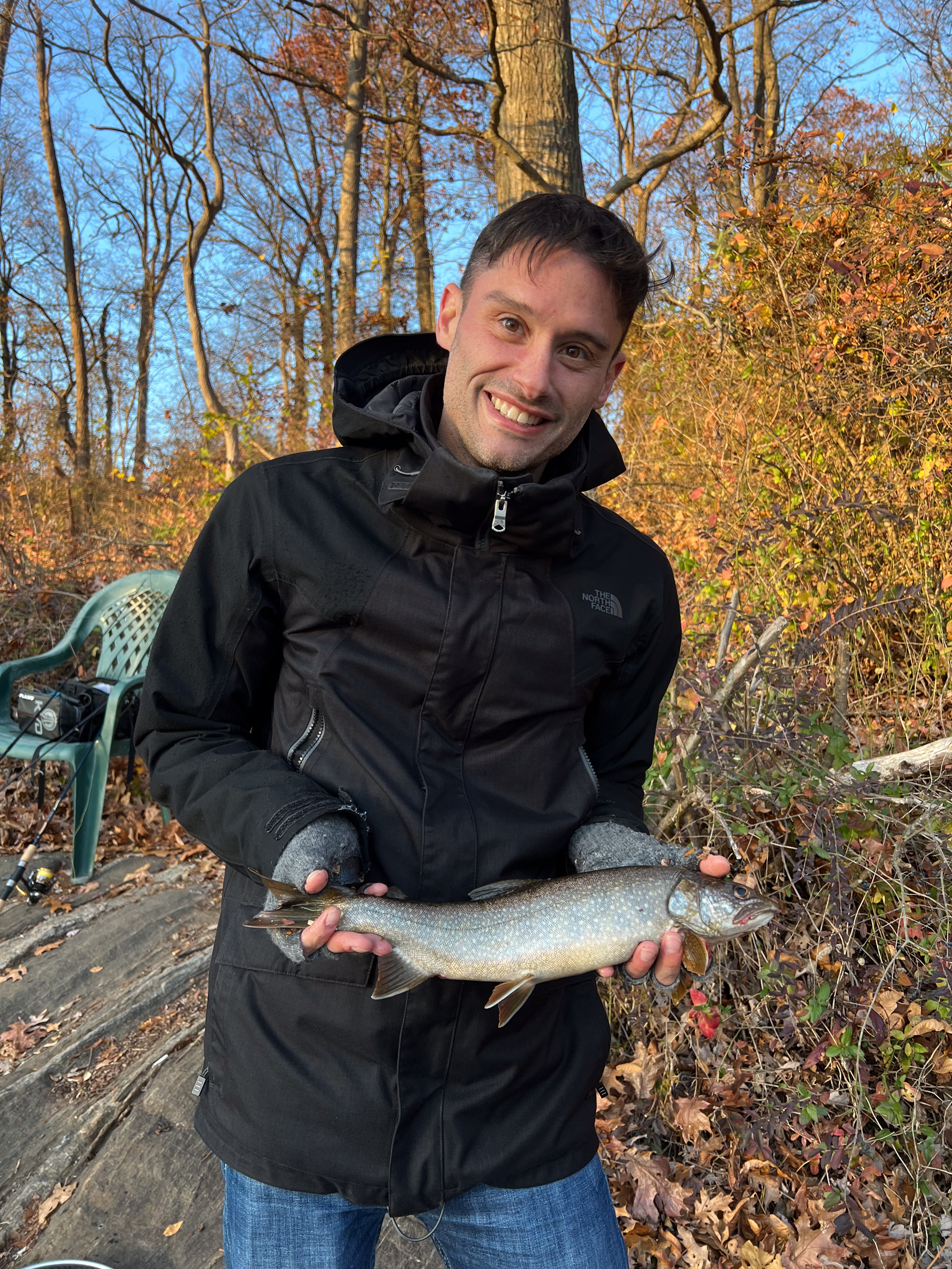 brother with lake trout
